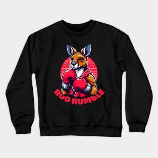 Kickboxing kangaroo Crewneck Sweatshirt